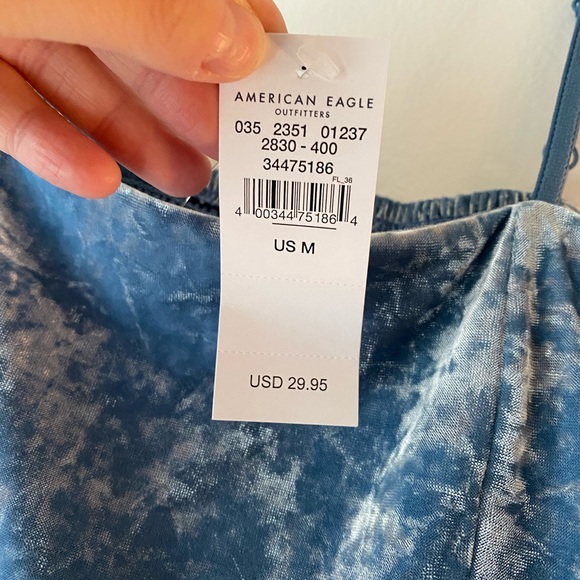 American Eagle Velvet Tiered Camisole (M) - Picture 4 of 5